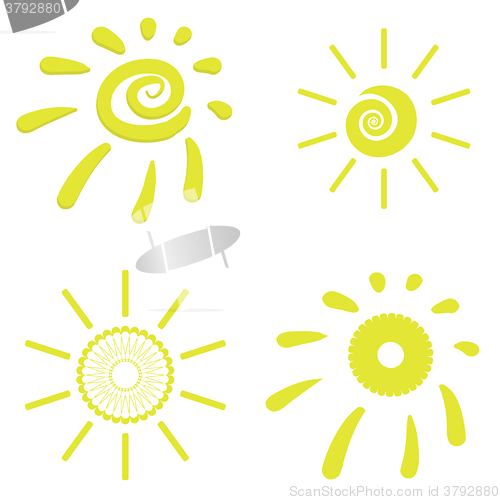 Image of Yellow Sun Icons