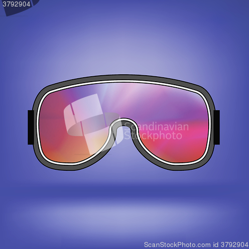 Image of Ski Goggle with Colorful Glasses