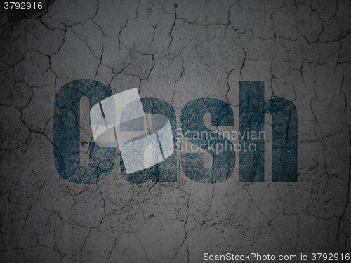 Image of Banking concept: Cash on grunge wall background