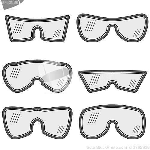 Image of Different Ski Goggles