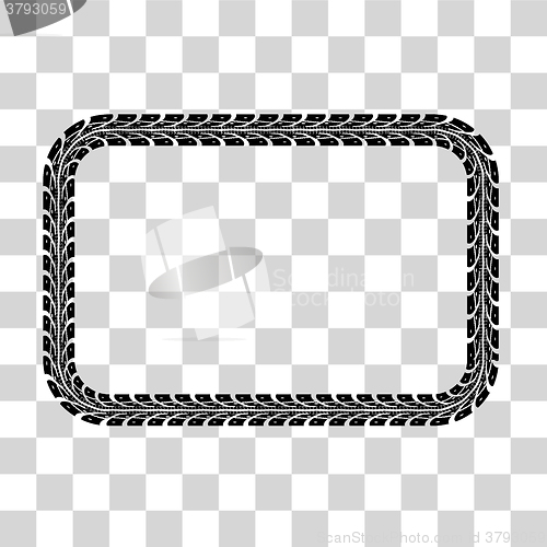 Image of Tire tracks vector