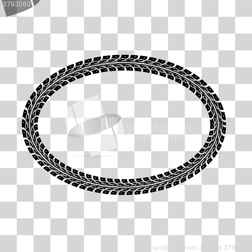 Image of Tire tracks vector