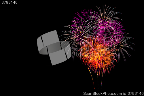 Image of Isolated fireworks display