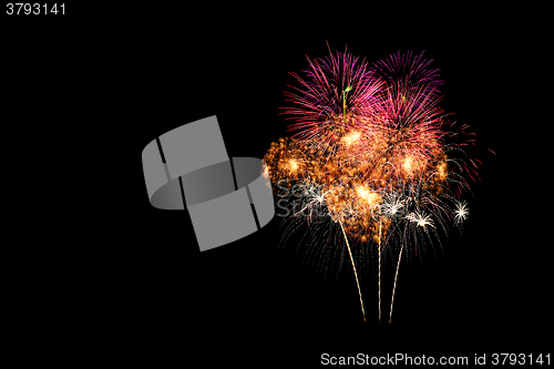Image of Isolated fireworks display