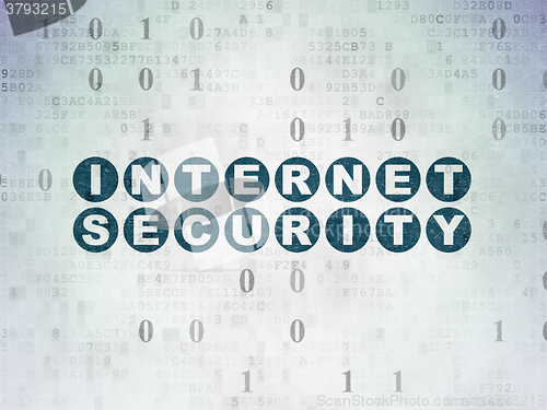 Image of Protection concept: Internet Security on Digital Paper background