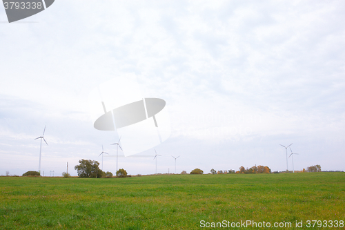 Image of Wind turbines.