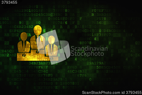 Image of News concept: Business Team on digital background