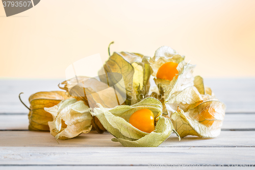 Image of Physalis peruviana berries on a table