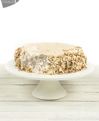 Image of Cake with almonds and nougat creme