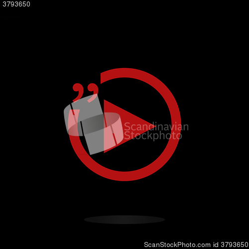 Image of Quotation Mark Speech Bubble. Quote sign icon. Quotation marks with thin line speech bubble. concept of citation, info, testimonials, notice, textbox. 