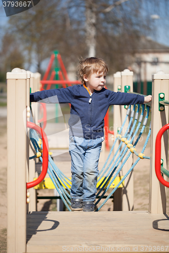 Image of Young boy in the playground