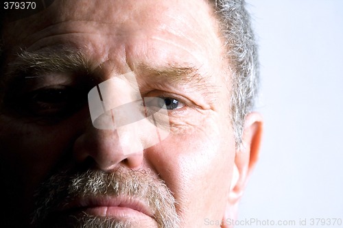 Image of Close up on a face of a Senior Citizen