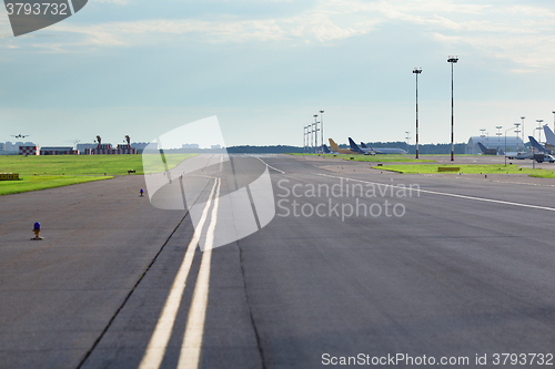 Image of Empty airport road