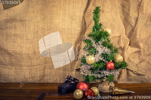 Image of Xmas ornament with a Christmas tree