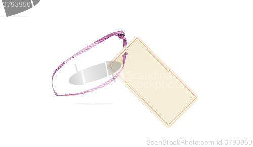 Image of Price tag with a pink string