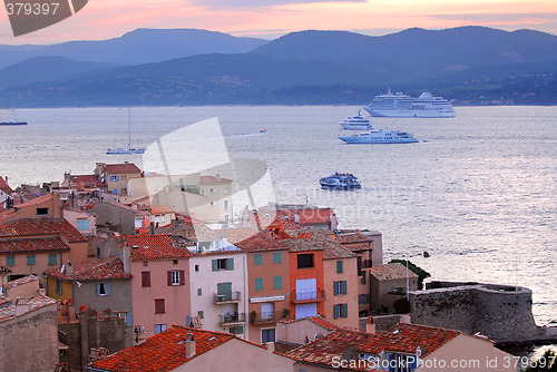 Image of St.Tropez at sunset