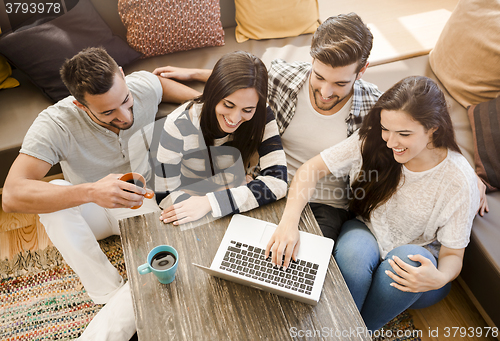 Image of Friends studying