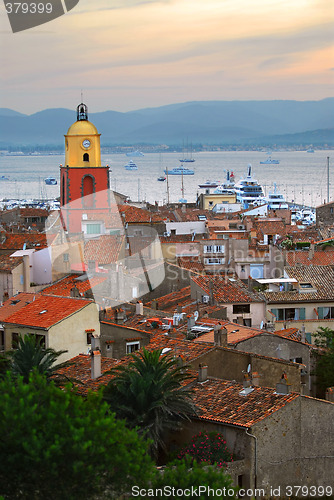 Image of St.Tropez at sunset