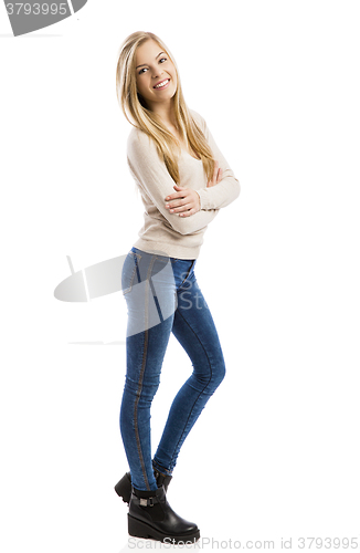 Image of Beautiful blonde girl