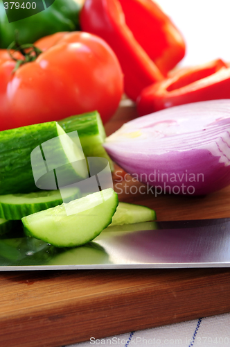 Image of Vegetables for salad