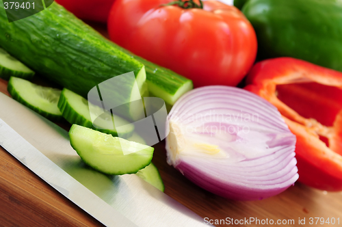 Image of Vegetables for salad