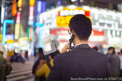 Image of Businessmnn in Shinjuku, Tokyo, Japan.