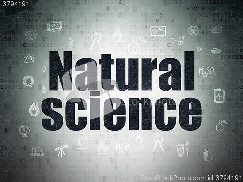 Image of Science concept: Natural Science on Digital Paper background