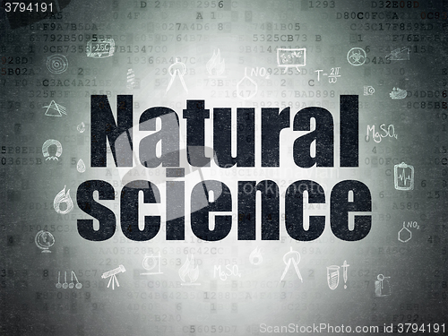Image of Science concept: Natural Science on Digital Paper background