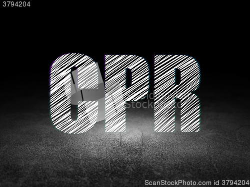 Image of Health concept: CPR in grunge dark room