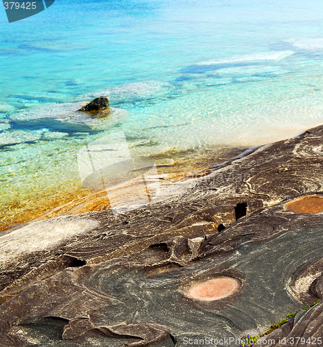 Image of Rocks and clear water background
