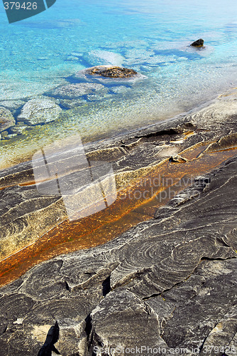 Image of Rocks and clear water background