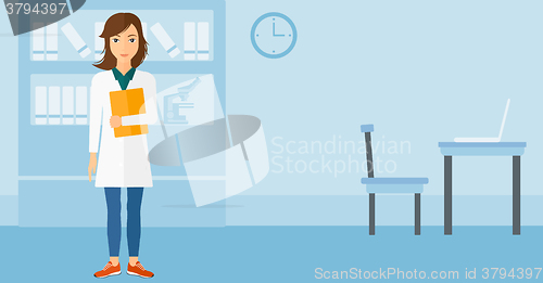 Image of Doctor in medical office.