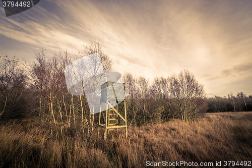 Image of Hunting tower in rough nature