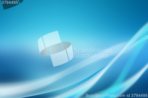 Image of Abstract blue background with soft curves