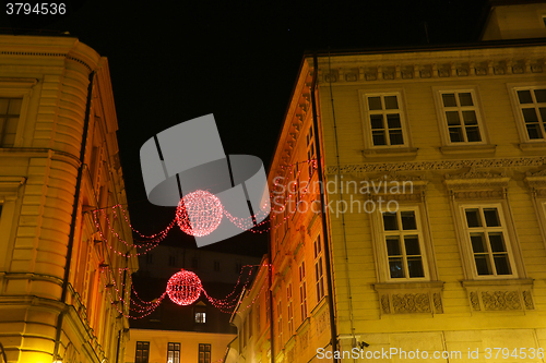 Image of Christmas ornaments in Zagreb