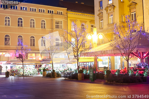 Image of Advent on Cvjetni square in Zagreb