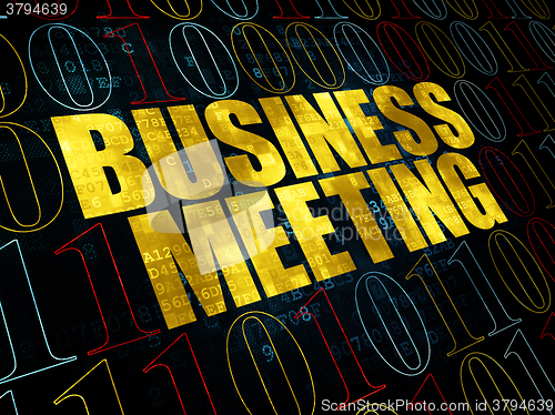 Image of Finance concept: Business Meeting on Digital background