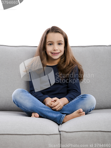 Image of Cute little girl at home