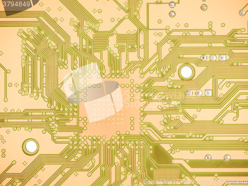 Image of  Printed circuit background vintage