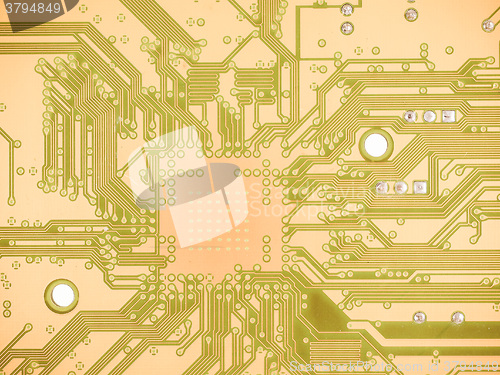 Image of  Printed circuit background vintage