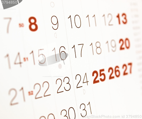 Image of  Calendar vintage