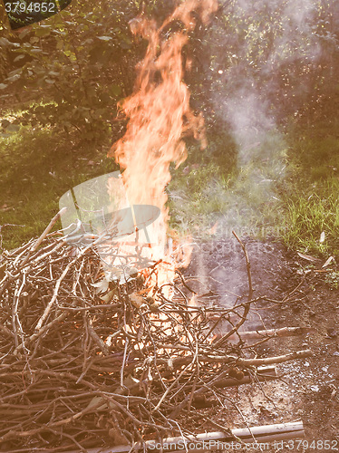 Image of  Burning fire vintage