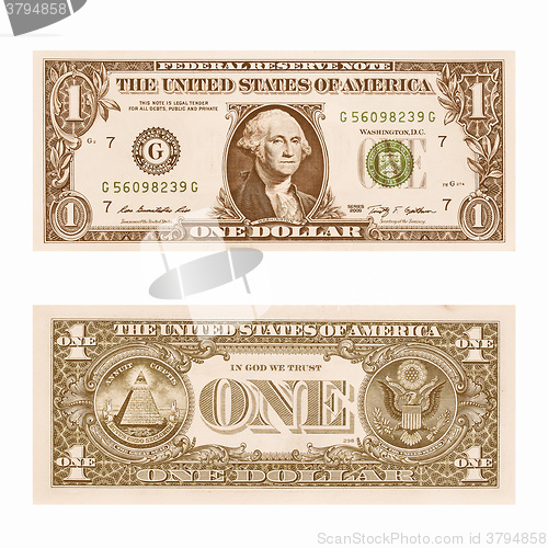 Image of  Dollar note 1 Dollar vintage