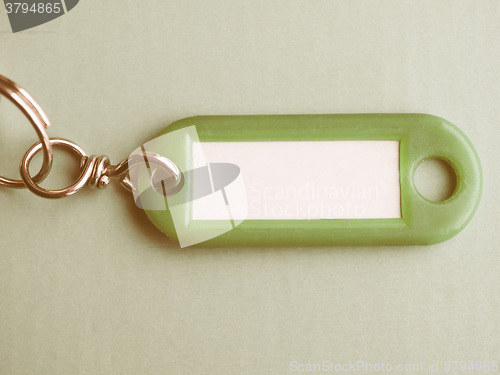 Image of  Green keyring vintage