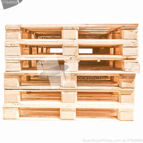 Image of  Pallets isolated vintage