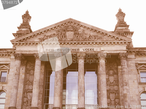 Image of Berlin Reichstag vintage