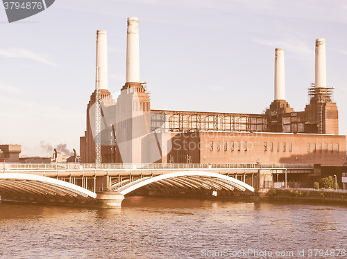 Image of Battersea Powerstation London vintage