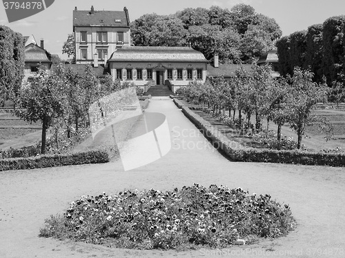 Image of Black and white Prince Georg Garden in Darmstadt