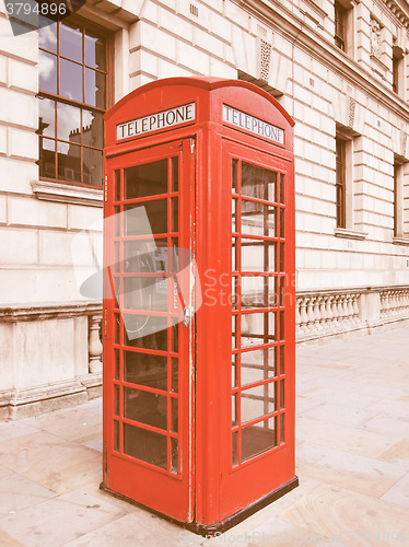Image of London telephone box vintage