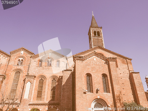 Image of Sant Eustorgio church Milan vintage